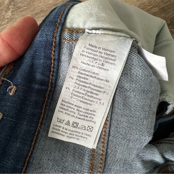 Madewell 10” High-Rise Skinny Raw Hem Danny Jeans - Medium Wash - Picture 4 of 7